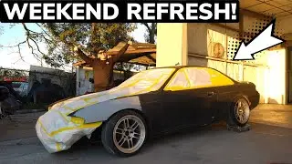 WE PAINTED MY 240SX IN A WEEKEND!