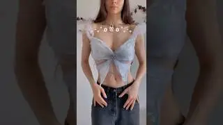 Basic tank top to butterfly top🦋🥹👚