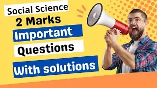 CBSE Class-10 Social Science Term-2 Exam 2 Marks Most Important Question #cbse #ncert #class10