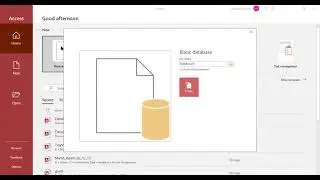 Create Database File in MS Access