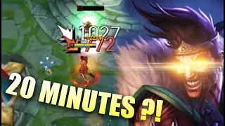 Rank 1 Draven camps fountain at 20 minutes!?!