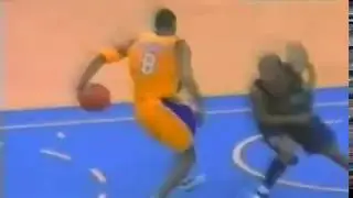 Kobe Bryant Amazing behind the back reverse poster dunk vs Nuggets 2003 season