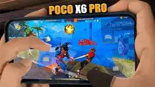 1 VS 3  HANDCAM  POCO X6 PRO 📲 SETTINGS ⚙️ HUD + SENSI + DPI [FREE FIRE HIGHLIGHTS] 😍