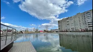 В Клинцах в парковом пруду появились "острова".