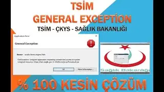 TSİM - GENERAL EXCEPTİON (ÇÖZÜMÜ)
