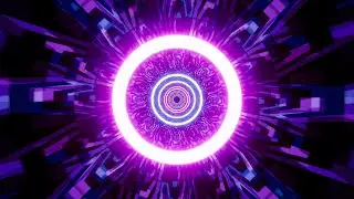 Fantastic Neon Color Lights Geometric art 1 hours Background