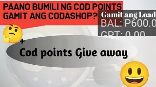 How to buy Garena Shells/cod points/CP using codashop and Load + Garena shells give away