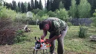 Первый запуск Stihl 210, обкатка