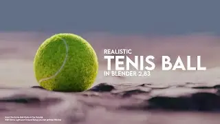 Realistic Tennis Ball in Blender 2.83