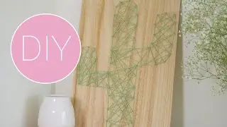 DIY Wanddecoratie cactus van draad
