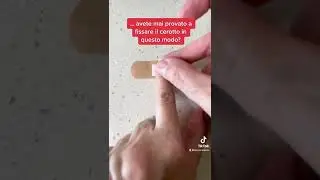 Piccole ferite in cucina… un’idea per fare aderire bene il cerotto.