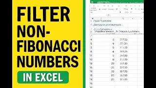 How to Filter Non-Fibonacci Numbers Using Excel