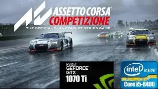 Assetto Corsa Competizione. GAME TEST. GTX 1070 TI 8GB / Core i5-8400. MAX SETTINGS. 2560х1080.