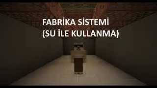 minecraft fabrika yapımı (fabrika su sistemi)