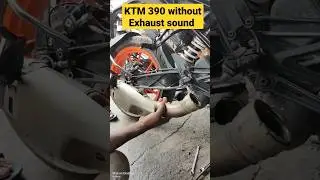 Ktm 390 without exhaust 🔥. 