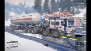 SnowRunner - Taiwan Transport KamAZ 5340 Transport Fuel Rebuild Gas Station @ Yellowrock National Fo