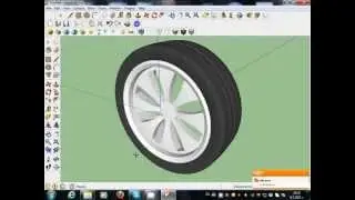 how to make car wheels google sketchup toturial