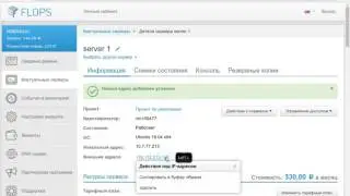 Хостинг FLOPS - VPS, VDS, KVM: Как изменить IP-адрес сервера?