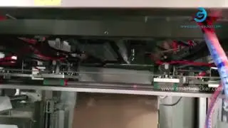 Automatic bag film inserting carton box cutting bag in box packing machine