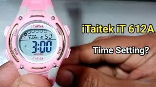 How to Set Time and Date in Digital Watch | iTaitek iT 612A Watch Time Setting | Saeedi Watch Jampur