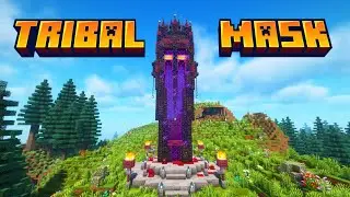 Minecraft - How to Build a Tribal Mask Nether Portal