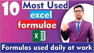 🔥 10 most used excel formulas | Formula use at daily work in excel | Advance excel Formula |