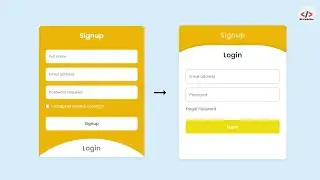 How To Create Login & Registration Form Using HTML CSS And JavaScript