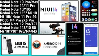 MIUI 15/MIUI 14.5/MIUI 14 India/Android 14/MIUI 14 June Update/MIUI 15 Device's List/MIUI 14 Q3 IND