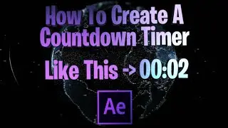 How To Create A Countdown/Counter Timer In Adobe After Effects