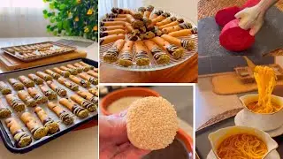 بسكوت اقتصادي للشاي☕️بدون أي أدوات تشكيل🫰إندومي صحي👌عصير لأمراض الدم مع مخبوزات العلبة الذهبية🥐🥨🥖