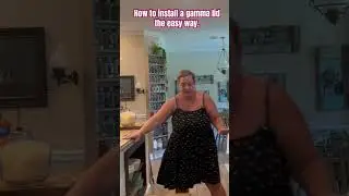 How we install gamma lids. These things can be a pain to install unless you stand on them! 