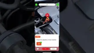 Servicing a car with Vuforia Instruct