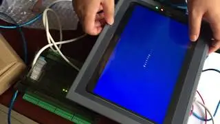 LE3u PLC connect  samkoon  hmi ea-043a touch screen