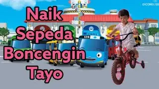 Naik sepeda boncengin tayo| lagu anak| kring kring ada sepeda