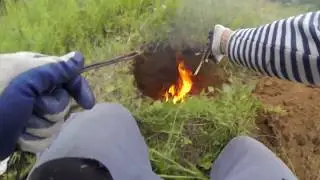 Копчение курицы в яме по Маклаковски