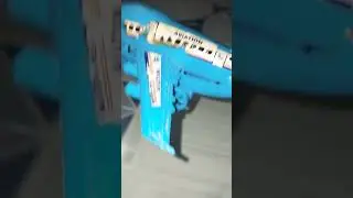 Mini blue damage helicopter 🚁🚁🚁 #diy #dcmotor !