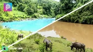 Cara Mengganti Warna Air Keruh Menjadi Biru Bening dengan Picsart | Picsart Tutorial