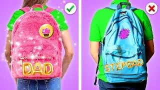 I Have Two Dads - DAD vs STEPDAD || Funny Moments, Awkward Situations by Crafty Panda School