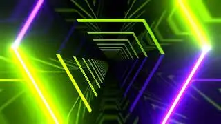 Purple and Green Neon Abstract VJ Loops | DJ Background Visuals 