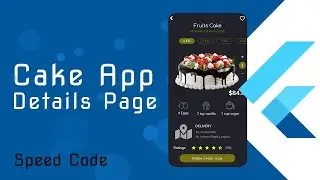 Flutter Bakery Item Shop Page UI - Speed Code
