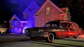 Halloween Yard Display Night-Time 2025