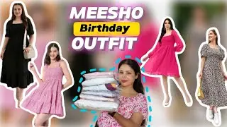 Birthday dress for meesho || Korean dress #anutechnology #meesho #meeshohaul #meeshofind