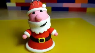 Дед Мороз из пластилина. 🎄🎅🎄Лепим Деда Мороза на новый год. 🎄🎅🎄Игрушка на ёлку.