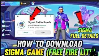 How to download sigma battle royal | ⚠️ must  watch before you download #freefire #gaming #trending