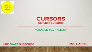 Oracle PLSQL Explicit Cursors