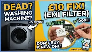 Washing machine EMI filter testing and replacement