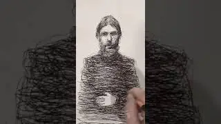 RASPUTİN ÇİZİMİ #drawingprocess #ballpointpen #rasputin #history #timelapseart