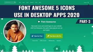 Font Awesome 5 Icons use in desktop apps 2020 || Font Awesome 6's second alpha release is out now!