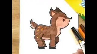 Crayola How to Draw a Cute Baby Deer