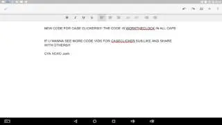 NEW CASE CLICKER CODE!?!?!?![CODE EXPIRED]